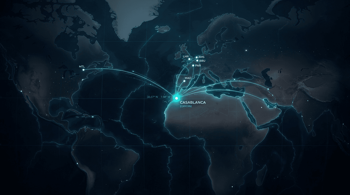 Carte des connexions MRE
